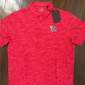 Antigua Men’s College University of Kansas Jayhawks Polo Golf Shirt